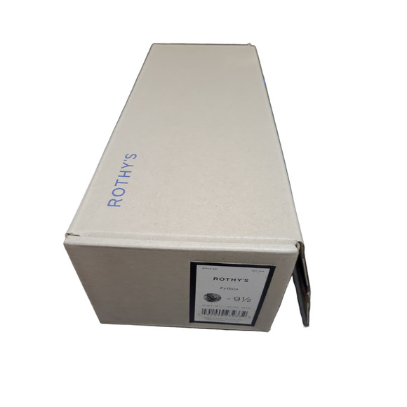 Rothy's the Flat in Python Shoe in Black Cream Grey, Sz 9.5 -- NWT/NIB - Picture 10 of 16